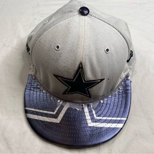 Dallas Cowboys NFL New Era 59Fifty Fitted Cap/Hat Sz 7 3/8 Metallic Bill L0112/2